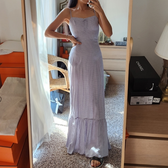 Reformation check maxi dress - Picture 3 of 10